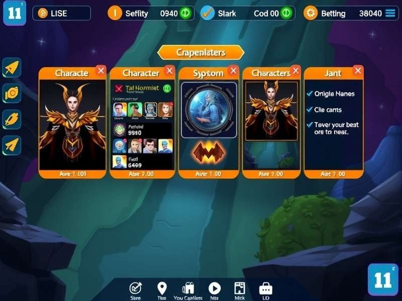 Moga Marvels gameplay screenshot showing character selection